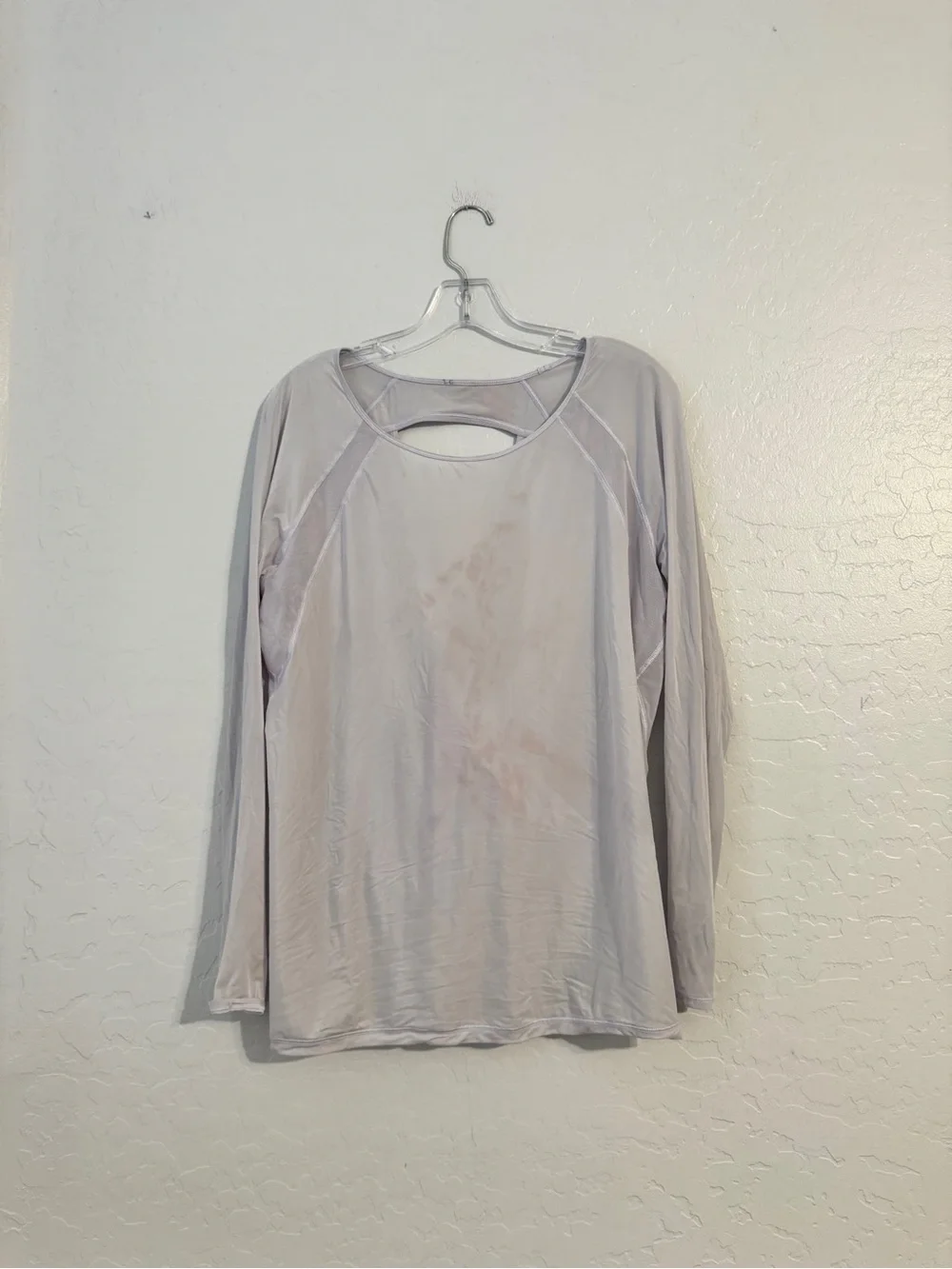 👚Lululemon Long Sleeve Mesh Back Crossover Keyhole Activewear Top size OS